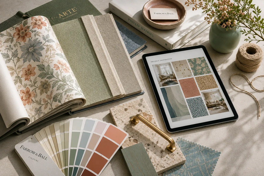 Inside the Gael's Wallcoverings showroom